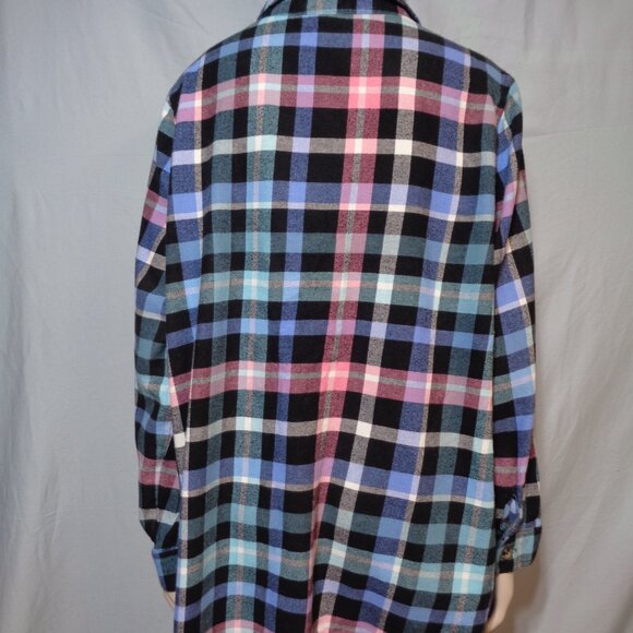 Woman Within flannel shirt size L(18/20) - Picture 4 of 9